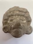 Oaxaca Stone Carved Face Fragment Sculpture 3”
