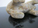 Inuit Soapstone Bear Carving Figurine, Signed