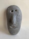 Jimmy Taipanak Smiling Face Basalt Carving