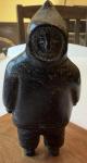 Soapstone Inuit Man Figure - 6" Tall