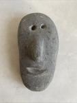 Jimmy Taipanak Smiling Face Basalt Carving