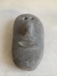 Jimmy Taipanak Smiling Face Basalt Carving