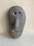 Jimmy Taipanak Smiling Face Basalt Carving