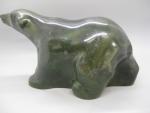 Inuit Soapstone Polar Bear Sculpture, 9.5