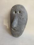 Jimmy Taipanak Smiling Face Basalt Carving