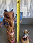 Alaskan Native Carved Masks and Totems Set