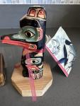Alaskan Native Carved Masks and Totems Set