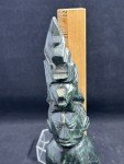 12" Green Marble Totem Pole Carving