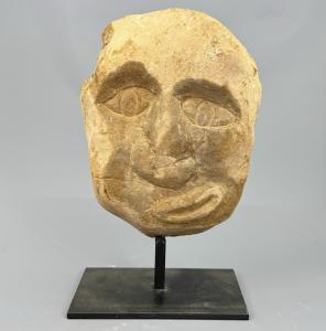 David Marshall Stone Carved Character Head