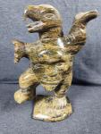 Vrg Inuit Soapstone Eagle Shaman Carving 1960s