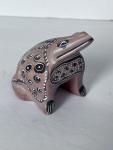 1980s Inuit Soapstone Frog Sculpture Figurine