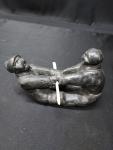 Signed Inuit Art Soapstone Carving of Strength