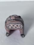 1980s Inuit Soapstone Frog Sculpture Figurine