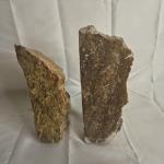 Pair of Vintage Stone Carved Folk Art Figures