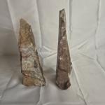 Pair of Vintage Stone Carved Folk Art Figures