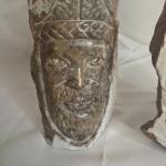 Pair of Vintage Stone Carved Folk Art Figures