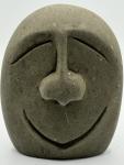 Double-Sided Stone Face Sculpture - Abstract Art