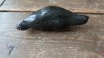 Inuit Soapstone Seal Art Carving 5.5