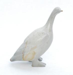 Signed Inuit Soapstone Ptarmigan Bird Sculpture