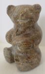 Inuit Soapstone Seated Bear by Eric Tepton III