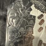 Mayan Calendar Slate Carving with Shark & Ray