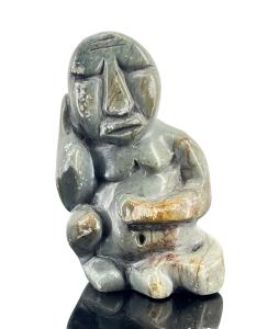 Inuit Art Hand Carved Stone Figure - 4.5