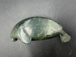 Signed Inuit Soapstone Seal Carving from Canada
