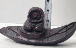 Inuit Carved Stone Hunter Canoe Wall Art