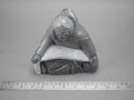 Inuit Soapstone Fisherman Carving by JP Tulauga