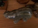 Signed Soapstone Bear Carving by William Luke