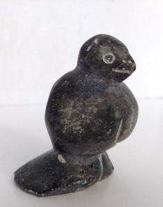 Josie Papialuk Soapstone Bird Carving, 1975