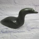Inuit Soapstone Goose Sculpture - Unique Home Decor