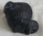Inuit Soapstone Igloo with Eskimo and Polar Bear