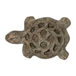 Inuit Stone Turtle with Baby Figurine Sculpture