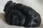 Inuit Soapstone Igloo with Eskimo and Polar Bear