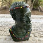 Shona Tribe Green Stone Man Bust Sculpture