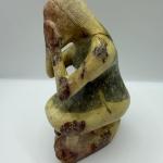 Hand Carved Stone Figurine of Seated Woman