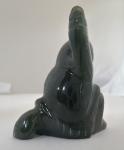 Jade Inuit Fisherman Art Carving