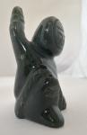 Jade Inuit Fisherman Art Carving