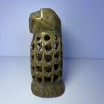 Soapstone Owl Mother and Baby Figurine 4.5”