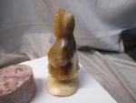 Inuit Eskimo Hand-Carved Soapstone Statue