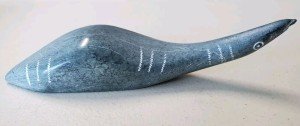 Signed Inuit Bird Stone Carving with Pamphlet