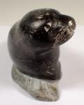 Amittu Eskimo Seal Stone Sculpture - Inuit Art