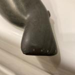 Handmade Inuit Soapstone Seal Sculpture, 6.5”