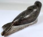Amittu Eskimo Seal Stone Sculpture - Inuit Art