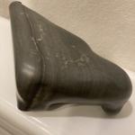 Handmade Inuit Soapstone Seal Sculpture, 6.5”