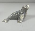 Handmade Vintage Soapstone Seal Carving from Canada