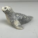Handmade Vintage Soapstone Seal Carving from Canada