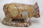Inuit Stone Pig Folk Art Sculpture, 5 Inches