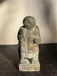 Inuit Soapstone Hand-Carved Figurine Statue 5”